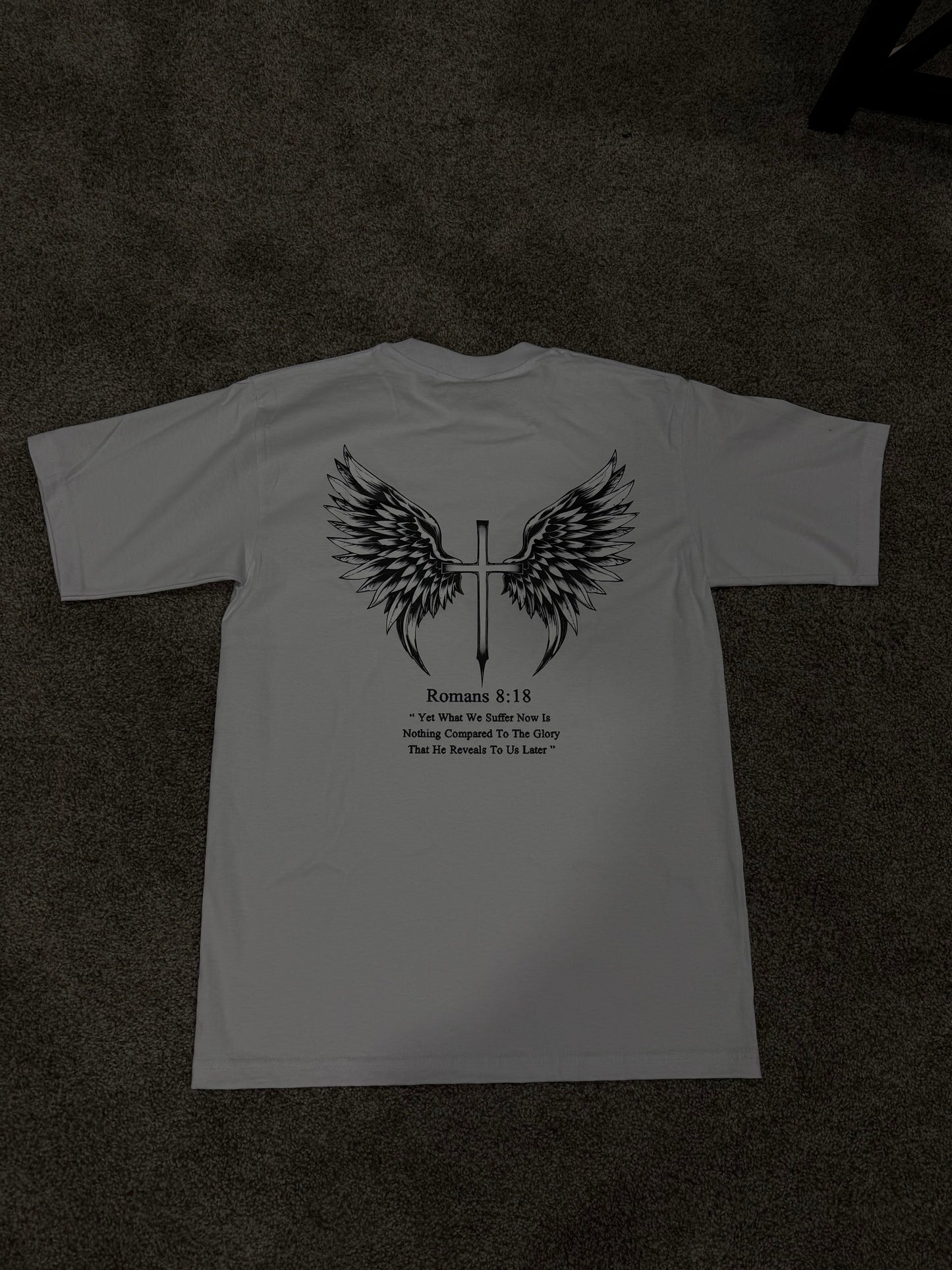 " Romans 8:18 " Crew Neck T shirt